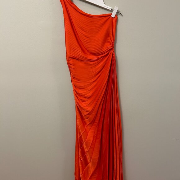 House of Harlow 1960 Orange One-Shoulder Maxi Dress - Picture 3 of 5